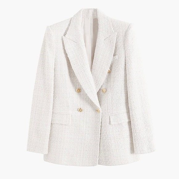 Commense Jackets & Blazers - Commense Old Money Aesthetics Tweed Blazer XS NWT